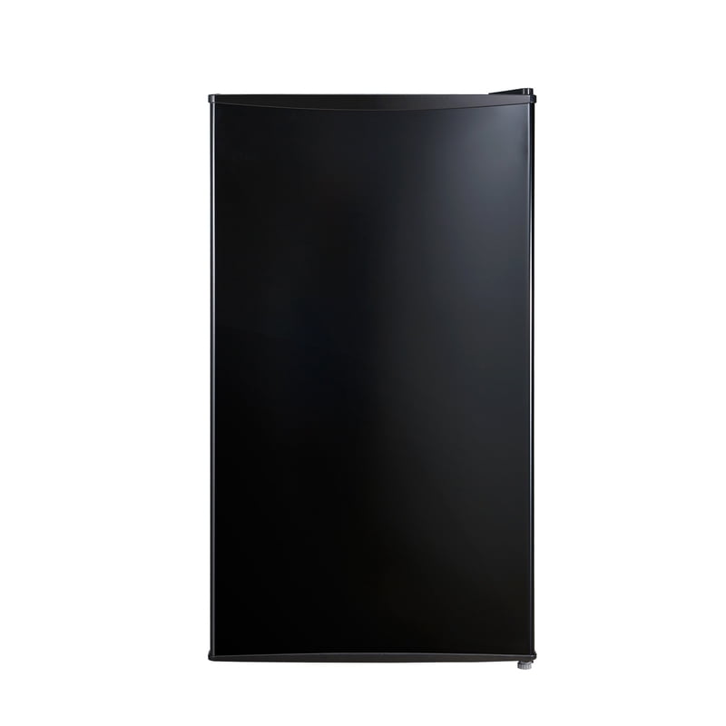 3.3 cu ft Compact Mini Fridge - Black Single Door Refrigerator