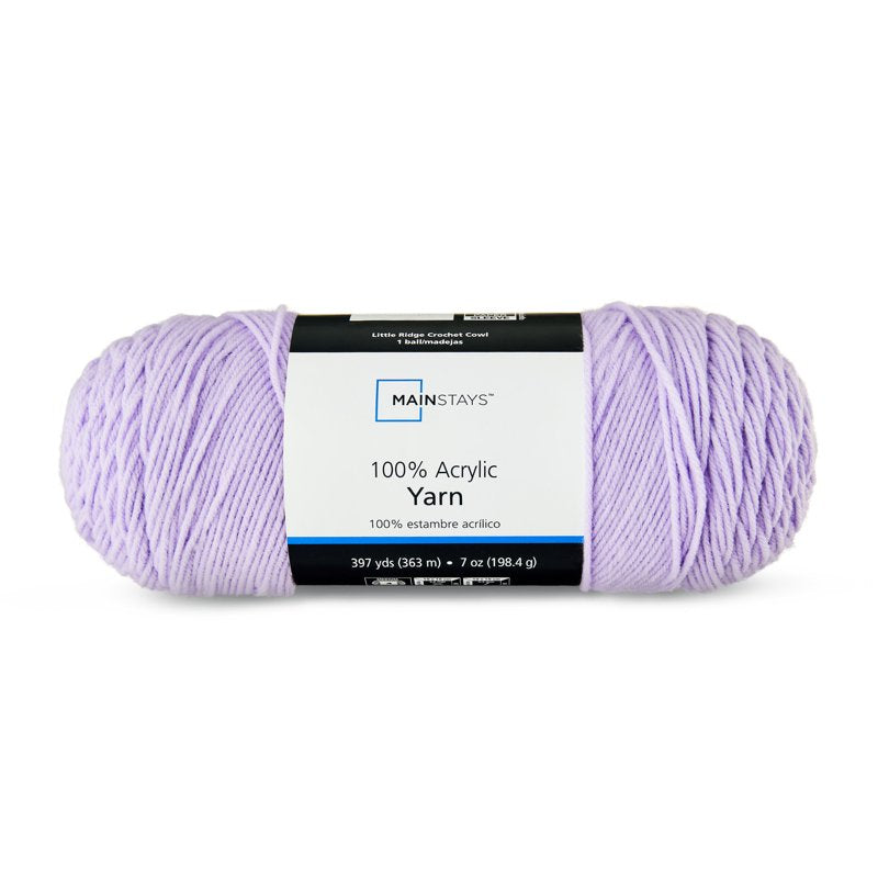 Lovely Purple Acrylic Yarn - Medium Weight, 7 Oz Skein for Knitting & Crocheting
