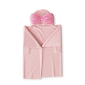 Kids Hooded Plush Throw Blanket with Bows - Pink Dino, 50x40 Inches - Cozy & Soft