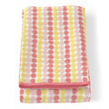 Kids Cotton Jacquard Bath Towel - Pink & Yellow Dot, 27x52 Inches