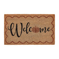 Outdoor Coir Doormat - Welcome Pumpkin Design 30x48 - Natural & Multicolor, Fall Welcome Mat
