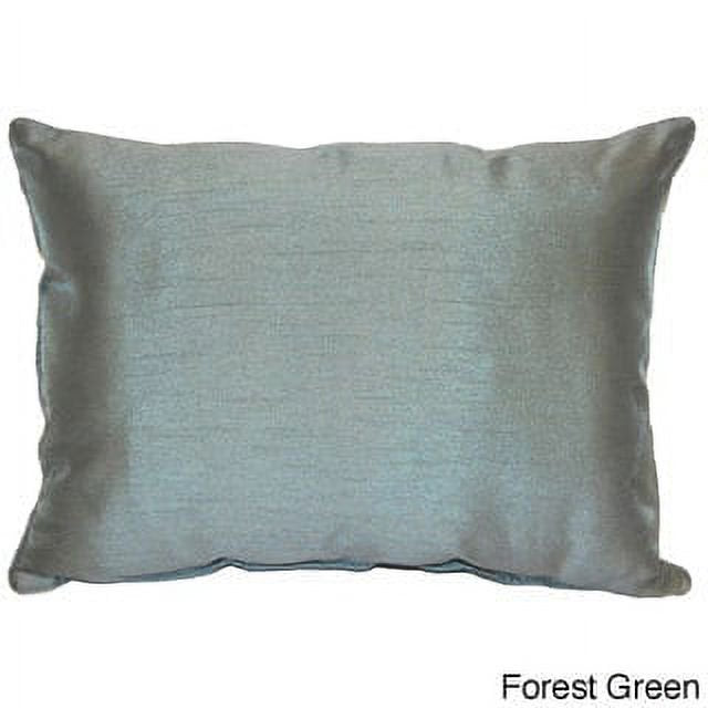 Forest Green 12x18 Inch Decorative Throw Pillow - Spot Clean, Microfiber