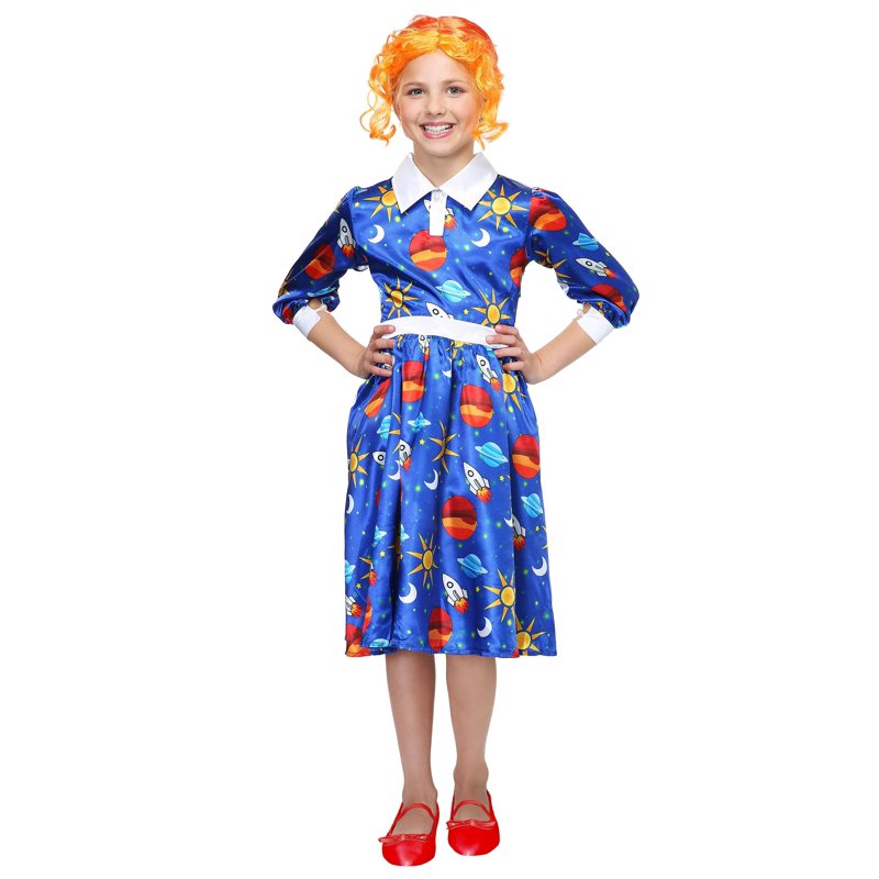 Kids Ms. Frizzle Costume - Magic School Bus Uniform XS, Science Dress for Girls
