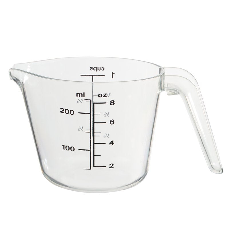Large Spout Plastic Measuring Cup - 1 Cup, Clear