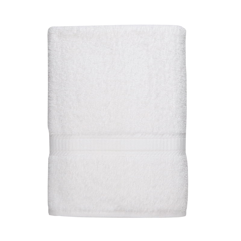 Mainstays Basic Bath Sheet - 100% Cotton, White, 30x60 Inches - Variation of White