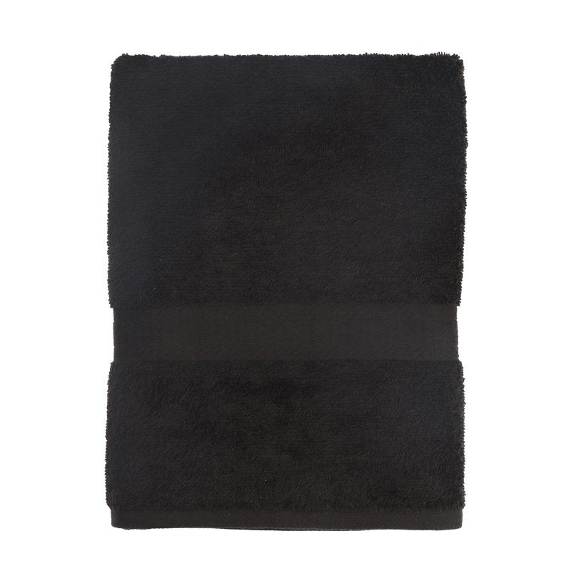 Mainstays Basic Bath Sheet - 100% Cotton, 30x60 in, Rich Black
