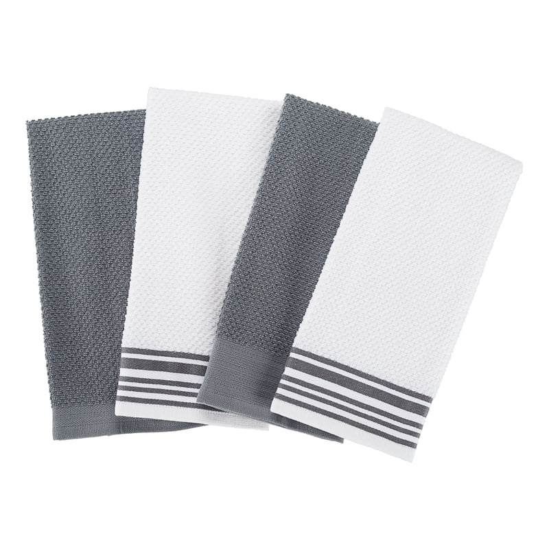 Woven Kitchen Towel Set - 12 Pack, 16 x 26 in, Gray