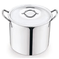 12-Quart Stainless Steel Stock Pot with Metal Lid