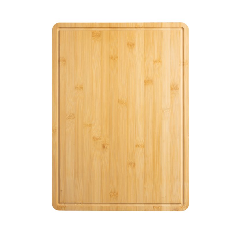 Bamboo Cutting Board 12" x 17.5" with Juice Groove & Non-Slip Feet - Large