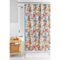 Pink Floral Shower Curtain Set with PEVA Liner & Metal Hooks - 14 Pieces, 72x72 Inches