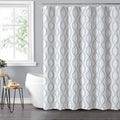 Mainstays 14-Piece Blue Dot Shower Curtain Set - Single, Fabric & PEVA Liner