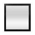 Wall Mirror 16x16 Inches Black Framed Square Mirror - Single