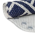 Navy Cushioned Bathtub Mat 17x36 in. Slip-Resistant Shower Rug - Mainstays