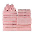 Mainstays 18-Piece Cotton Towel Set - Daylily Pink, Bath Hand Washcloths