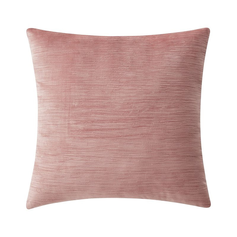 Pink Textured Velvet Decorative Throw Pillow 18x18 inches - Mainstays