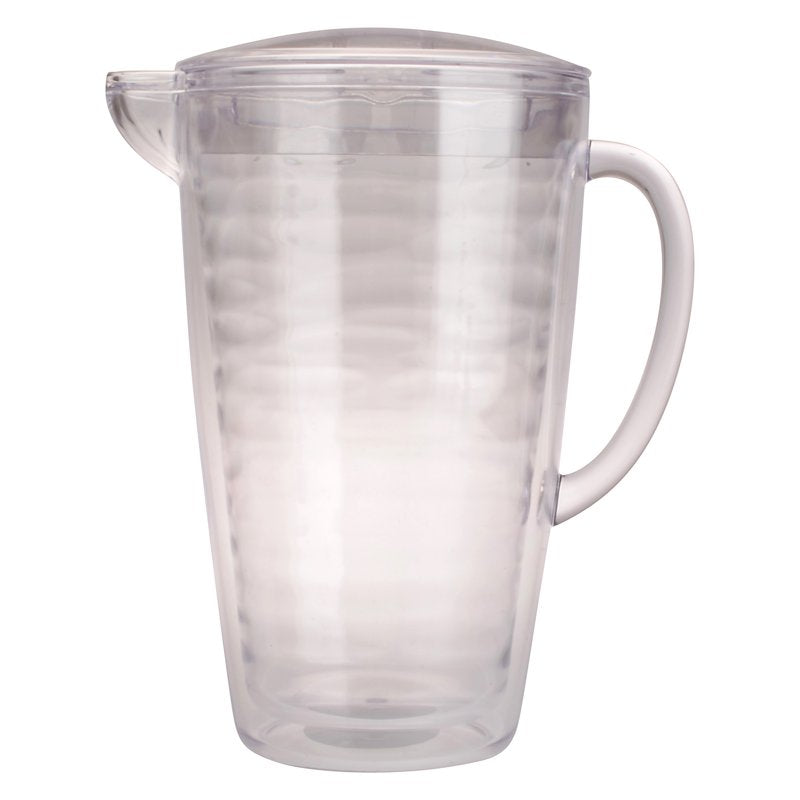 2.5 Quart Double Wall Clear Acrylic Pitcher - Single