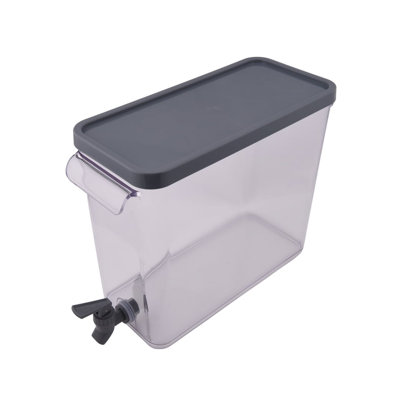 2-Gallon Acrylic Slim Fridge Dispenser - Gray - Single
