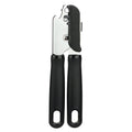 Manual Can Opener with Integrated Bottle Opener - Black
