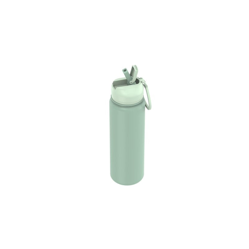 24 oz Stainless Steel Insulated Water Bottle with Straw Lid - Green
