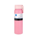24 oz Pink Stainless Steel Insulated Water Bottle with Straw Lid
