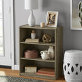 3-Shelf Bookcase with Adjustable Shelves - Rustic Oak Finish