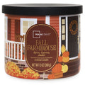 Fall Farmhouse Scented Candle - 3-Wick 13oz Decorative Candle