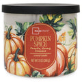 Pumpkin Spice Scented Jar Candle with 3 Wicks - 13 oz Fall Decor