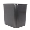 3 Gallon Plastic Open-Top Wastebasket - Black