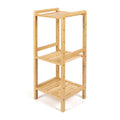 3-Tier Bamboo Freestanding Bathroom Shelf - Space-Saving Storage, 30 in