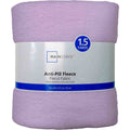 Mainstays Lux Anti-Pill Fleece Fabric Light Purple Precut 58"x1.5yd - Single