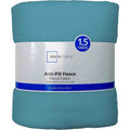 Turquoise Fleece Fabric - 1.5 Yards, 58 Inches, Anti-Pill Plush Material, Precut - Single