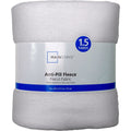 Mainstays White 58" x 1.5 Yards Plush Anti-Pill Fleece Fabric - Single