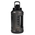 64 Ounce Water Bottle - Translucent Black, 2-in-1 Lid, BPA-Free