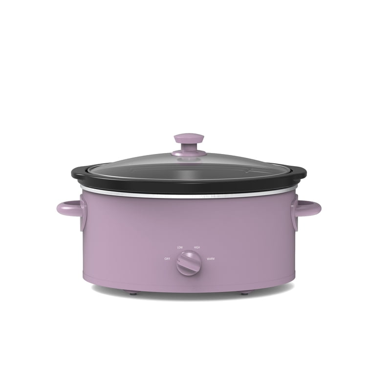 6 Quart Slow Cooker - Stainless Steel, Lilac Bloom
