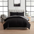 Mainstays Reversible Bed-in-a-Bag Comforter & Sheet Set - Queen, Black