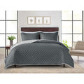 King All-in-One Lightweight Quilt and Sheet Set - Charcoal Gray
