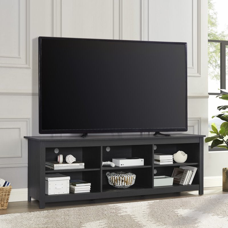 Adjustable TV Stand for TVs up to 70 inches - Black Finish