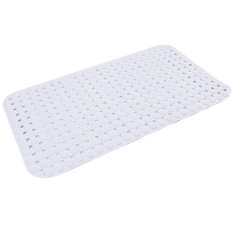 Mainstays Air Pocket Bathtub Mat - Non-Slip, Antimicrobial, 14x26 Inches, White