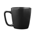 14 oz Matte Black Stoneware Mug - Durable & Dishwasher Safe
