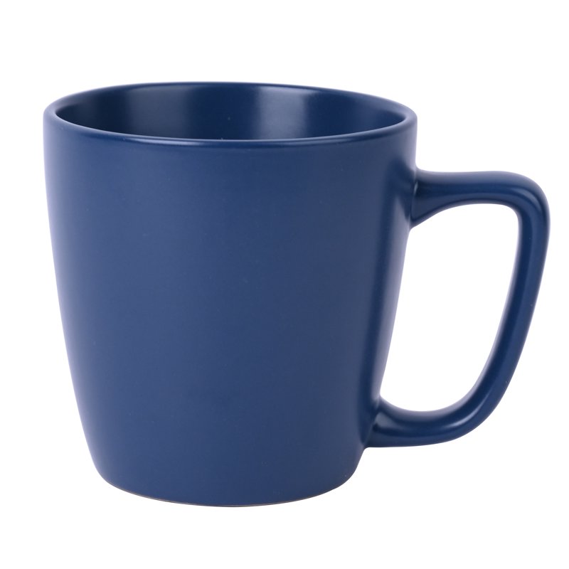 Matte Blue Stoneware Mug - 14oz Coffee & Tea Cup