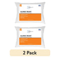 Allergy Relief Bed Pillows - Firm Support, Hypoallergenic Microfiber Cover, Standard/Queen (2 Pack)