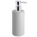 Ceramic Lotion Pump Dispenser - Soft Silver Grey, 12.5 oz Bathroom Accessory