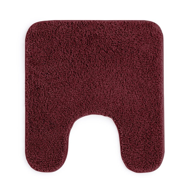 Mainstays Polyester Contour Bath Rug - Red, 20x32 in, Non-Slip, Machine Washable
