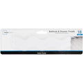 Non-Slip Wavy Bathtub & Shower Treads Set - 18 Pieces, White, 3.25 x 10.25 Inches - Single