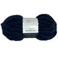 Navy Chunky Chenille Yarn - 31.7 Yards, Super Bulky, 100% Polyester