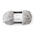 Chunky Chenille Yarn - Soft Silver, 31.7 Yards, Super Bulky Polyester
