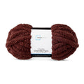 Chunky Chenille Yarn - Warm Chocolate, 31.7 Yards, Super Bulky Polyester