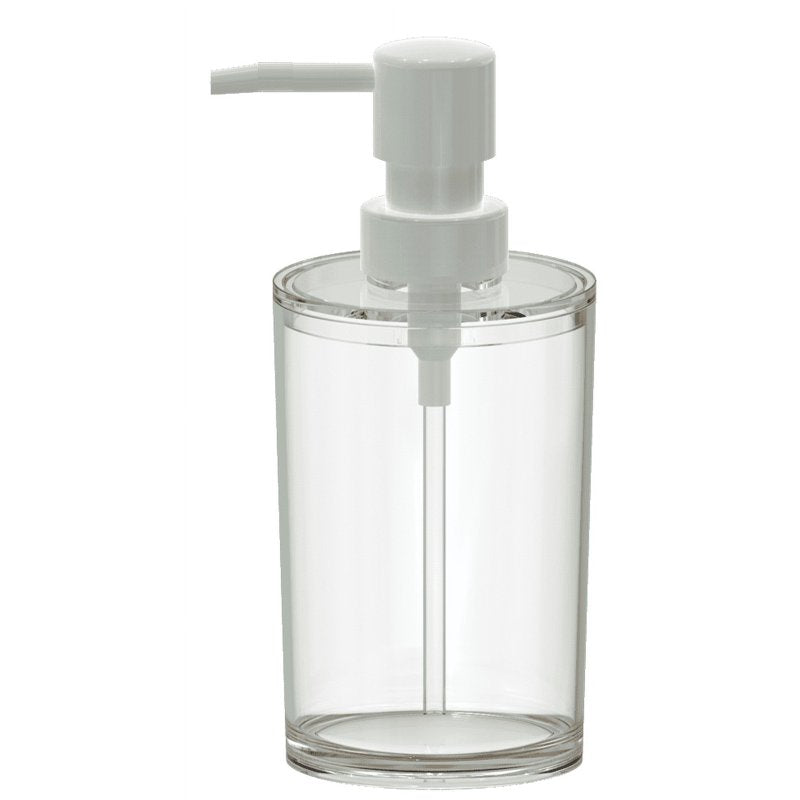 Mainstays Clear Plastic Liquid Soap Dispenser - 10 oz, Single, Bathroom & Kitchen