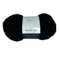 Super Bulky Black Chenille Yarn 220 yd for Knitting & Crocheting - Single