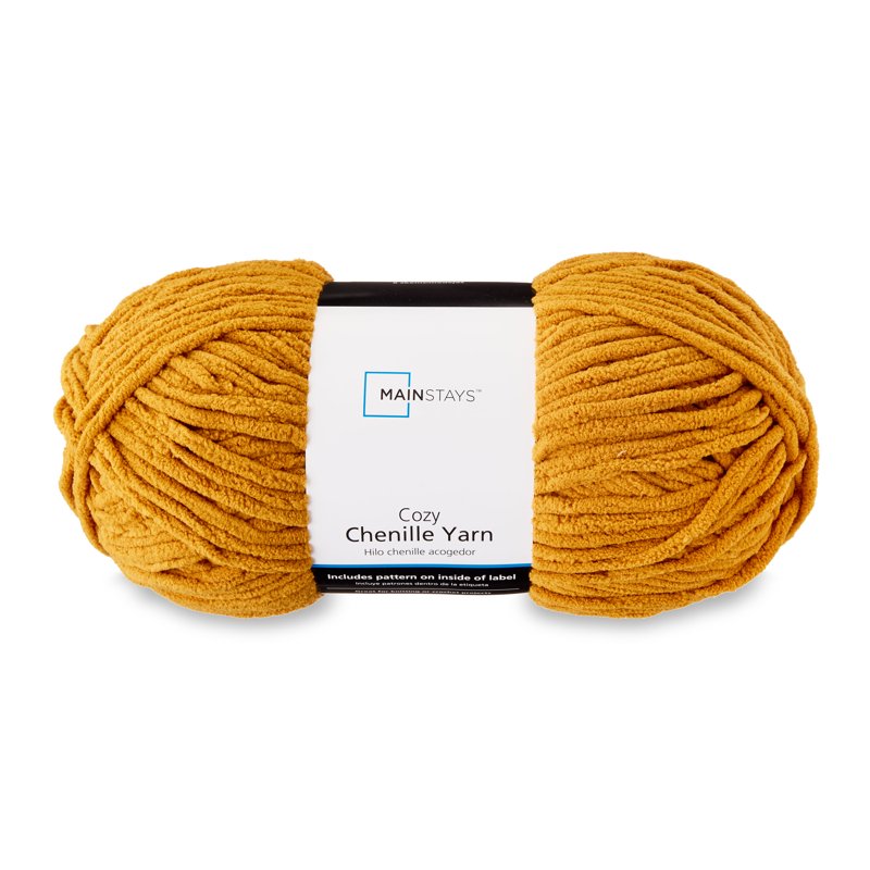 Cozy Chenille Yarn - Spiced Maple, 220 Yards, Bulky, 100% Polyester